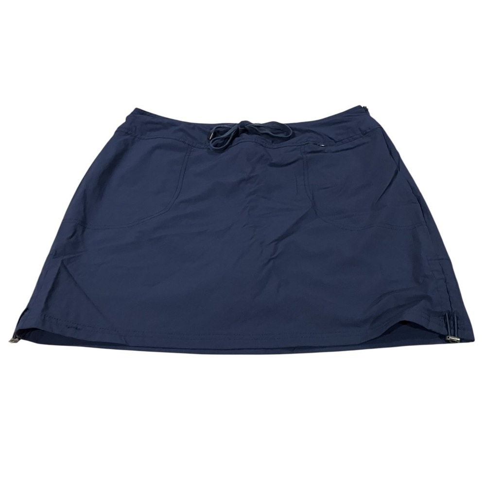 Te Verde Womens Athletic Skort Size XL Blue Drawstring Performance Ripstop